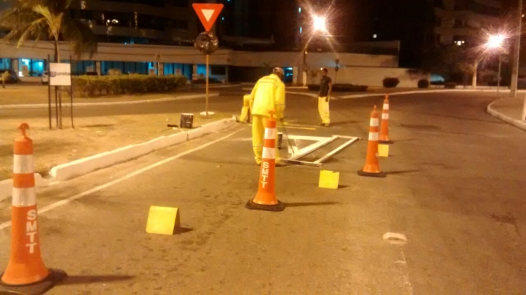 SMTT regulamenta preferencial na rotatória da Sílvio Teixeira - SMTT Aracaju